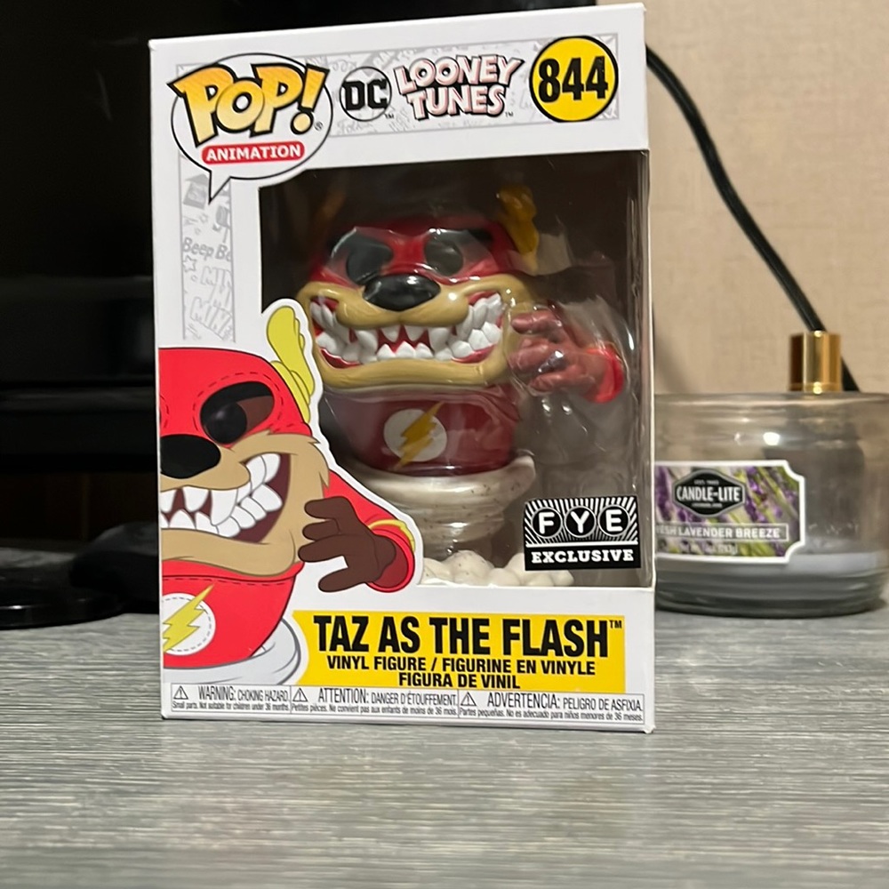 Taz as the flash funko FYE exclusive rare funko